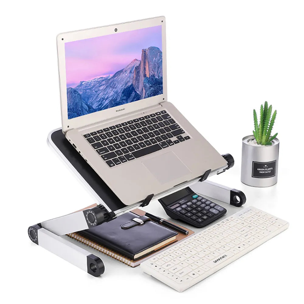 Adjustable Laptop Desk Stand For TV Bed Sofa PC Notebook With Mouse Pad