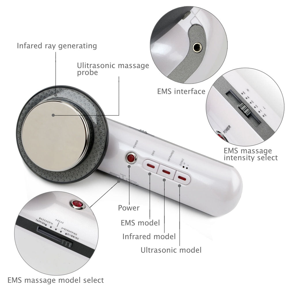 EMS Ultrasound Cavitation Slimming Fat Burner Massager