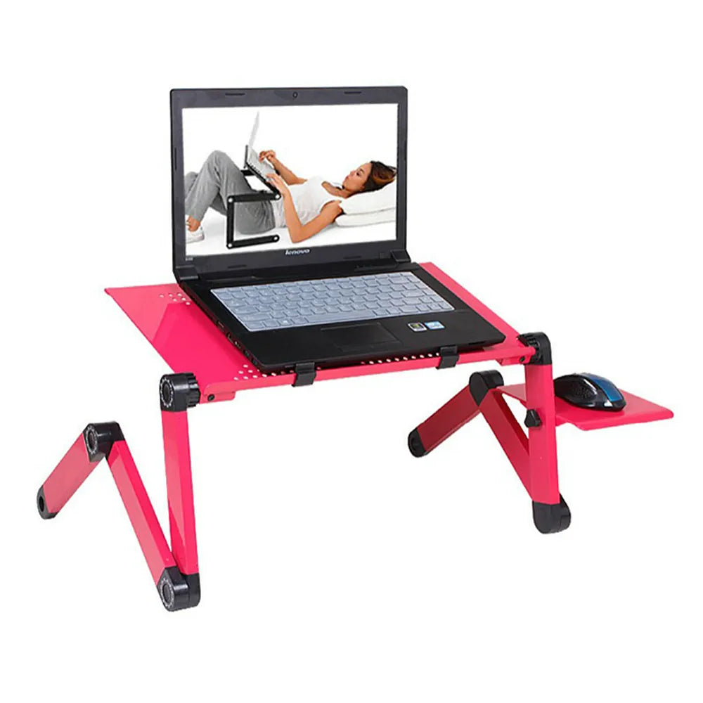 Adjustable Laptop Desk Stand For TV Bed Sofa PC Notebook With Mouse Pad