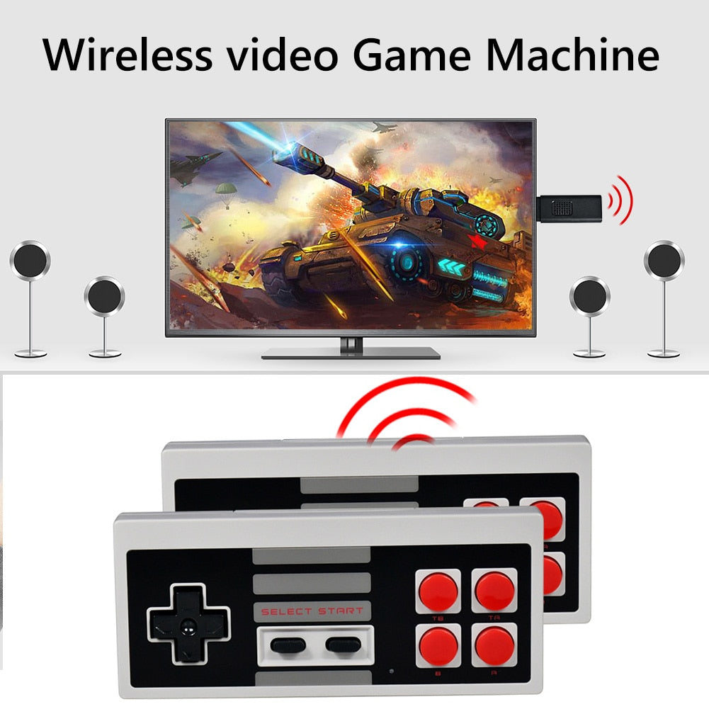 USB TV Game Console Stick 8 Bit Wireless Controller (w/620 Classic Games)