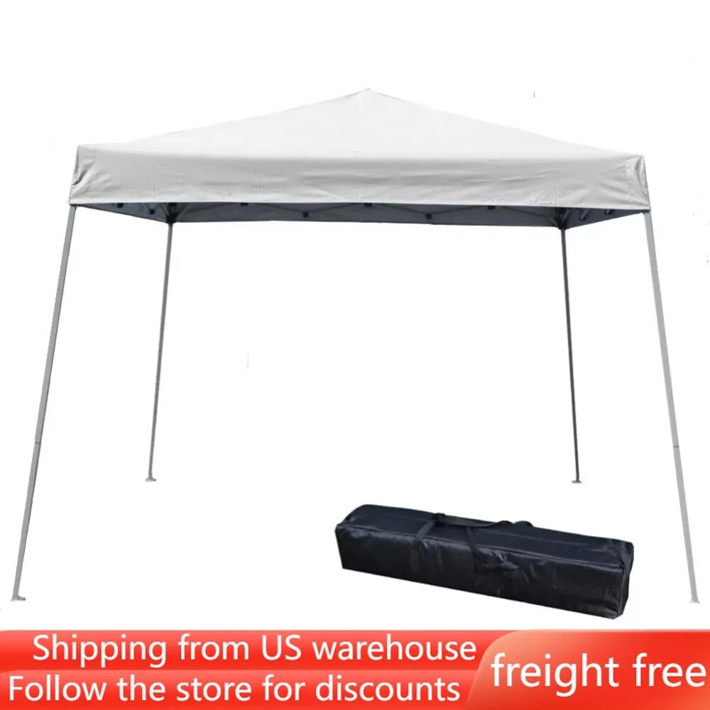 10 x 10 Pop Up Canopy Tent, Instant Slant Leg Portable Shade Tent