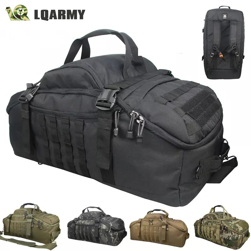 Multiple Purpose Waterproof Large Capacity Luggage/Duffel or Military Travel Bag