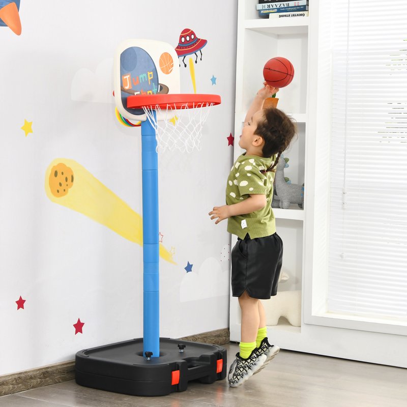 Portable Basketball Hoop Stand with Storage Box