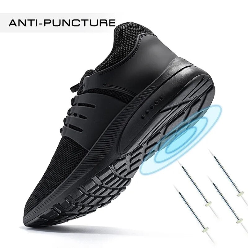 Lightweight Waterproof Wide Steel Toe Safety Sneakers