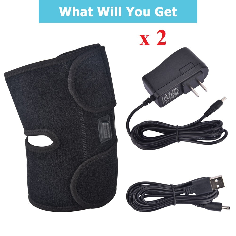 Electric Leg Heating Knee Pads Infrared Heated Therapy