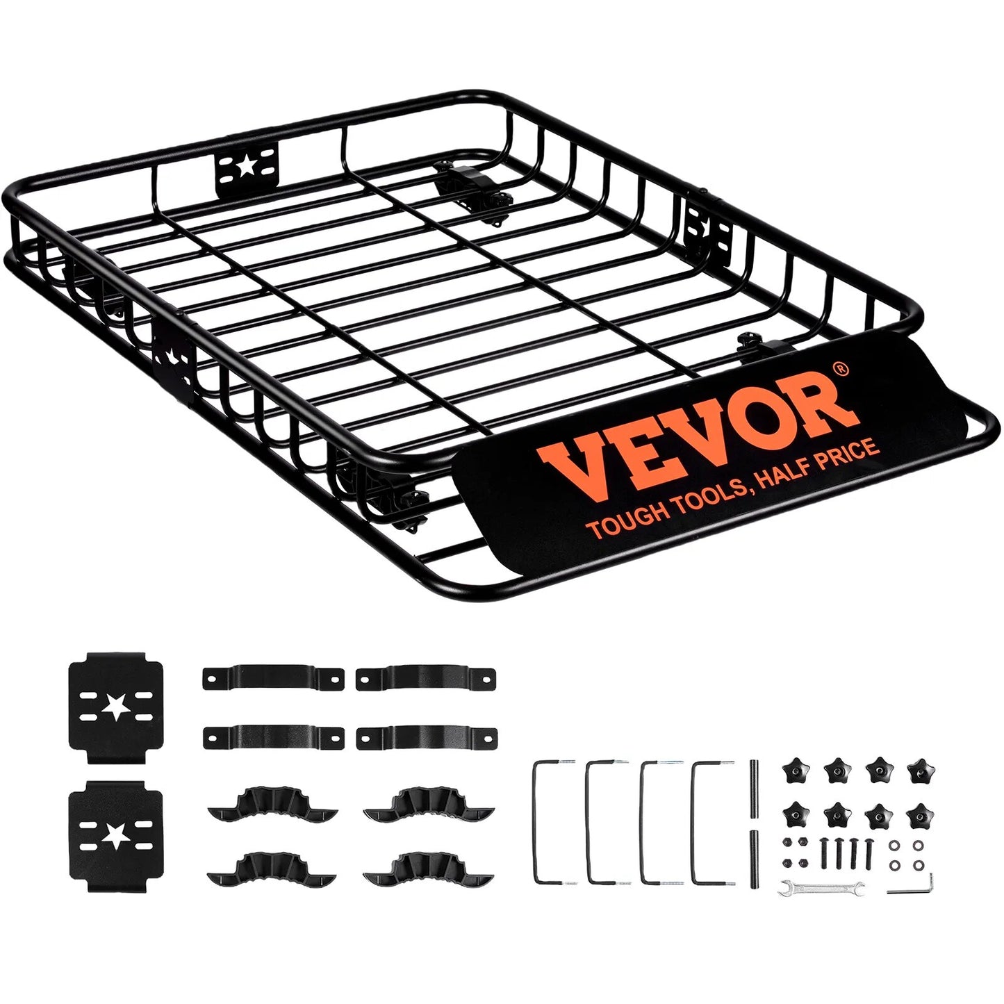 Rooftop Cargo Carrier Heavy-Duty 200 LBS Capacity for SUV Trucks