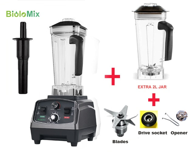 (Heavy Duty Commercial Grade) Timer Blender Mixer Juicer Fruit Food Processor Ice Smoothies BPA Free